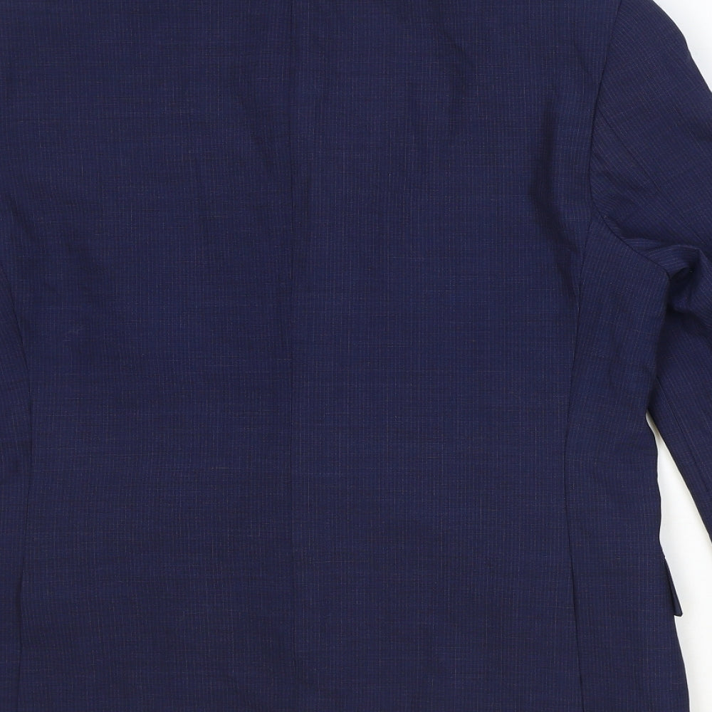 Mens UK Size 40 Marks and Spencer Regular Blue Suit Jacket