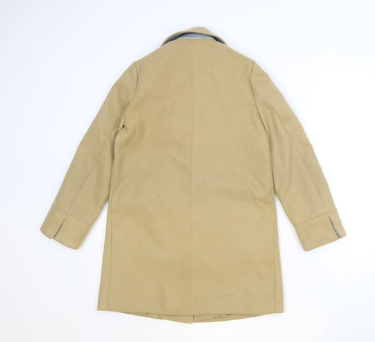 Womens UK Size 4 Topshop Brown Overcoat