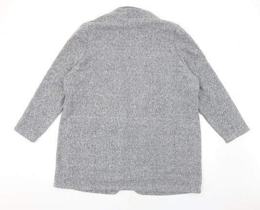 Marks and Spencer Womens Grey Overcoat Blazer Size L