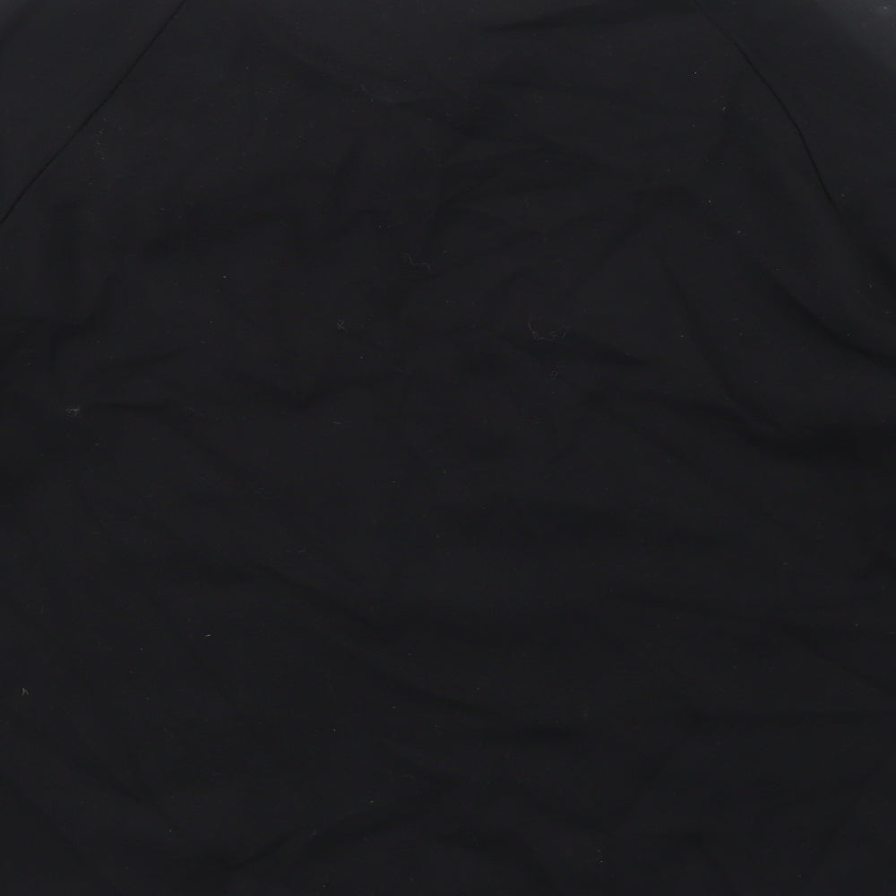 Womens UK Size 6 Seraphine Black Basic T-Shirt