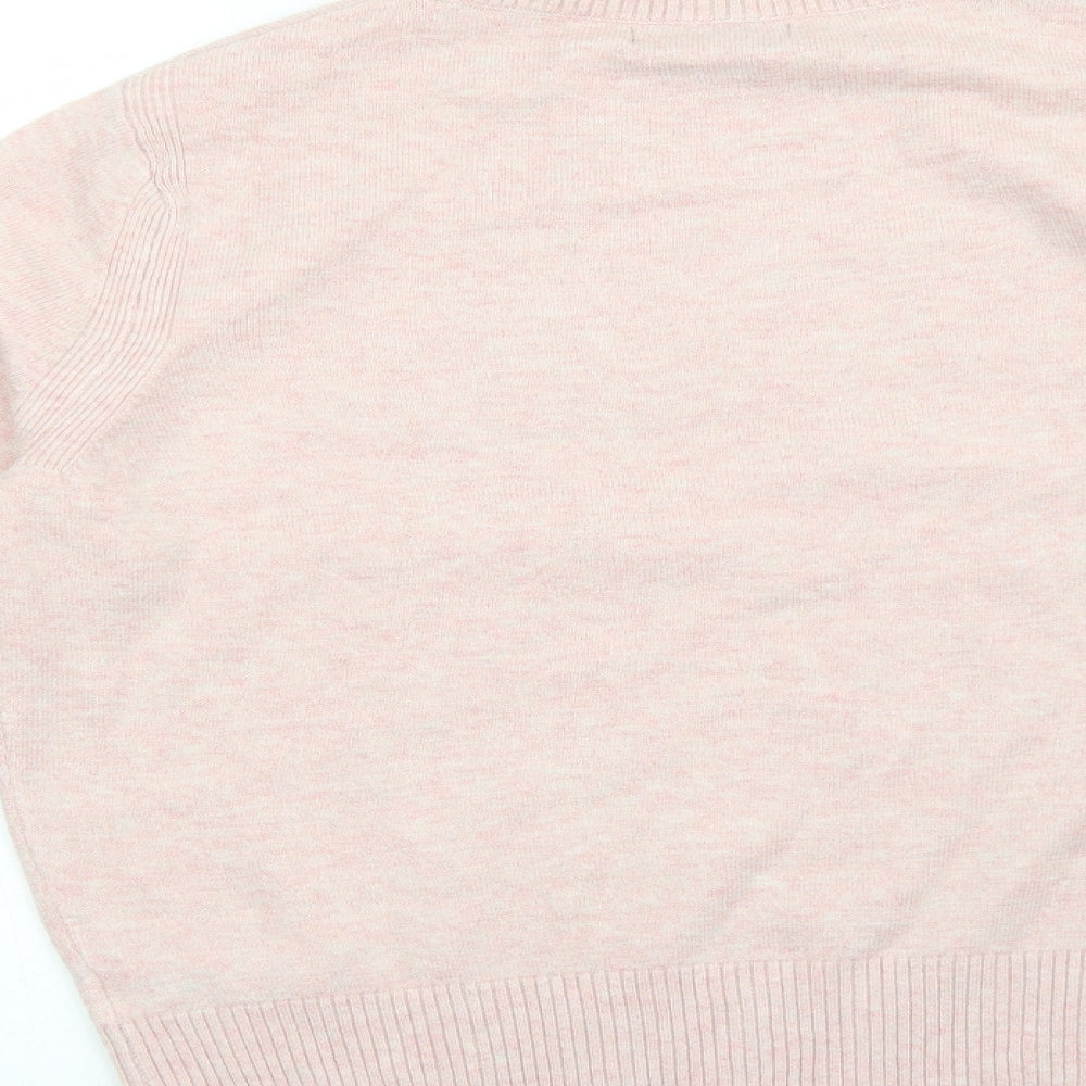 Womens UK Size M Marks and Spencer Pink Pullover Jumper