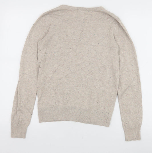 Womens UK Size XS H&M Beige Pullover Jumper