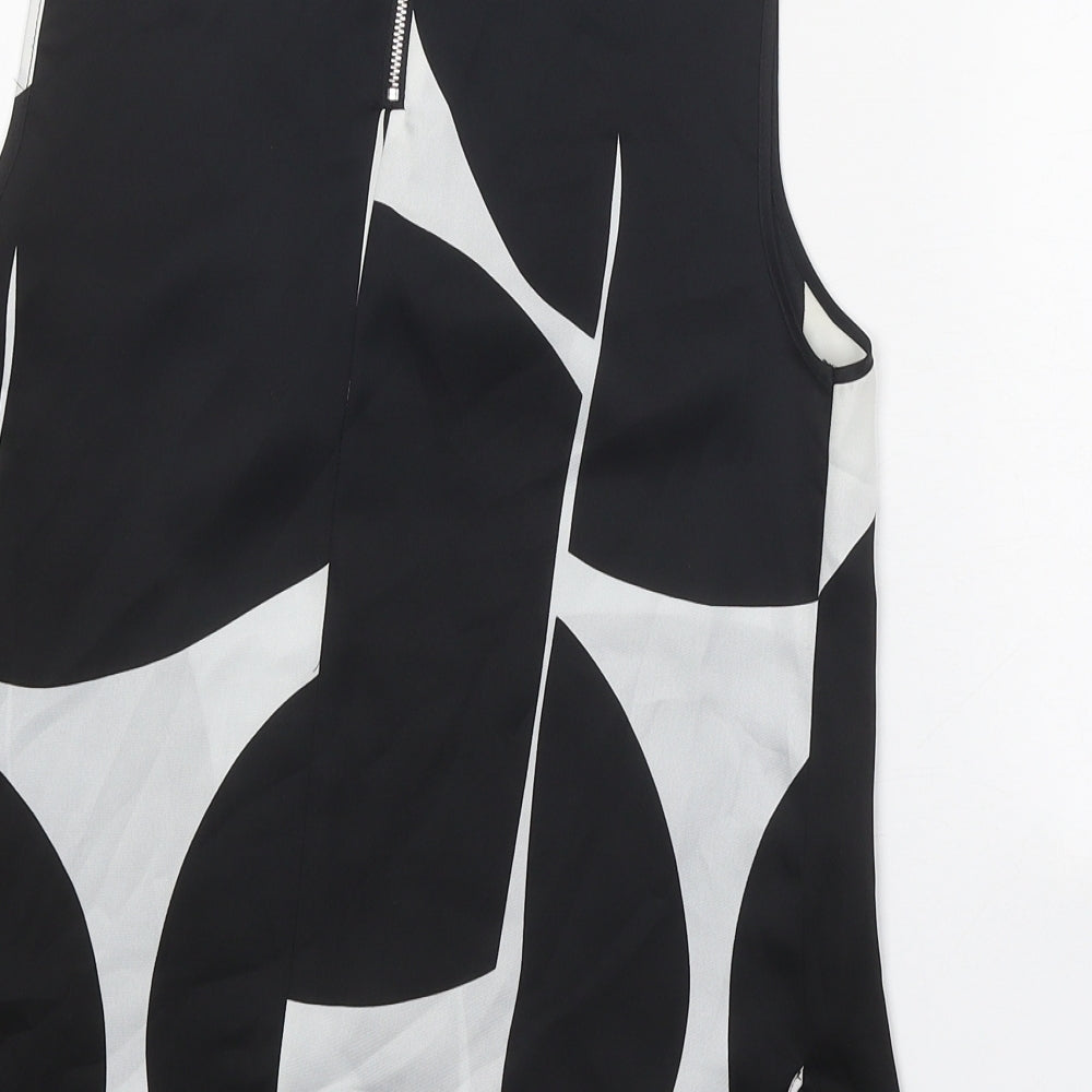 Womens UK Size 8 Topshop Black Basic Tank
