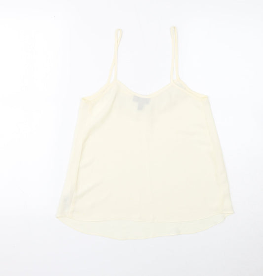 Womens UK Size 4 Topshop White Camisole Tank