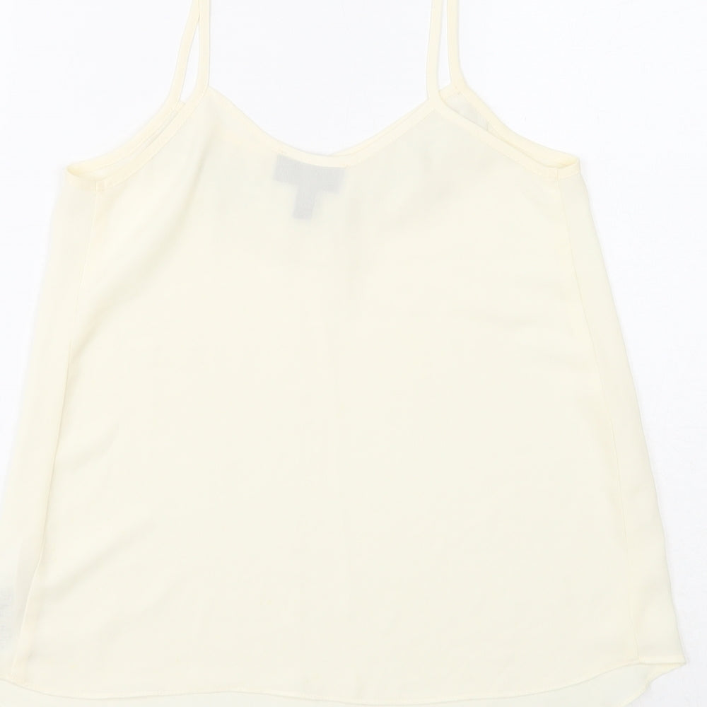 Womens UK Size 4 Topshop White Camisole Tank