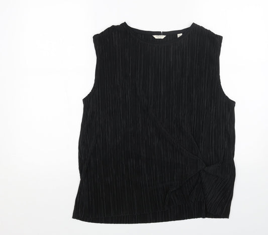 Womens UK Size 10 Jack Wills Black Basic Tank