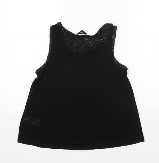 Womens UK Size 6 NEXT Black Basic Tank