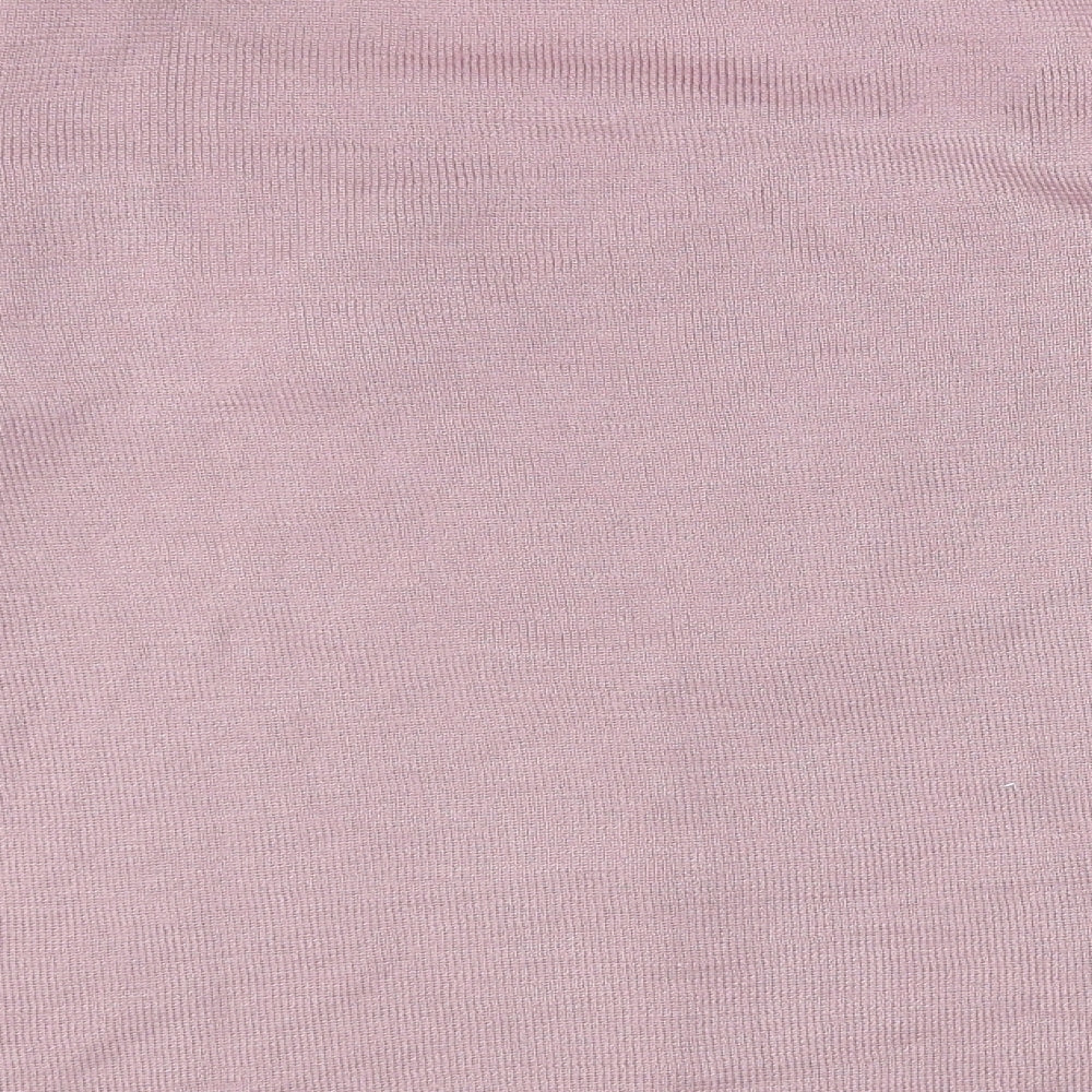 Damart Womens Purple Square Neck Floral Acrylic Pullover Jumper Size 10