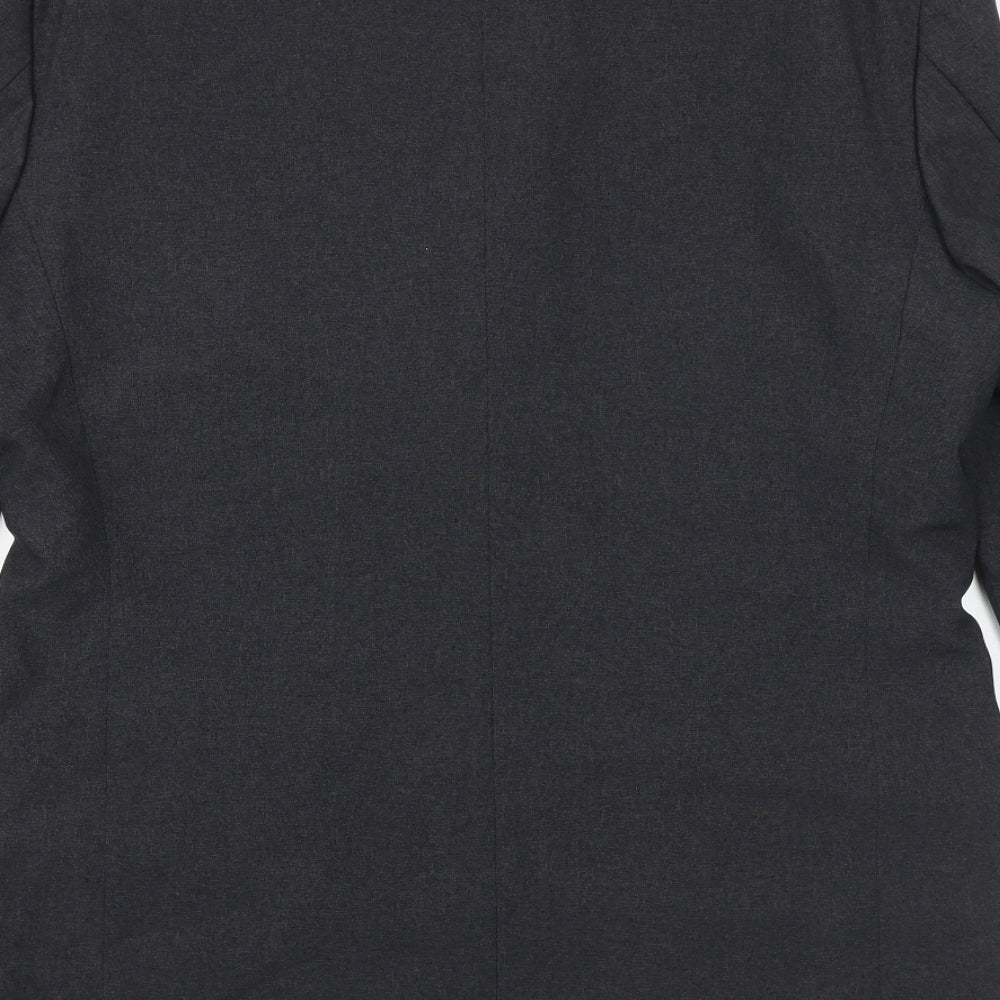 George Mens Grey Polyester Jacket Suit Jacket Size 40 Regular