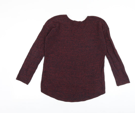 Womens UK Size XS H&M Red Pullover Jumper