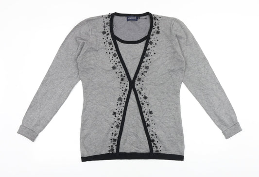 Womens UK Size S Saloos Grey Pullover Jumper