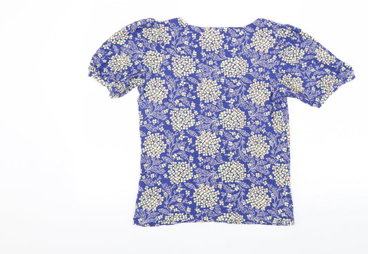 Womens UK Size 10 NEXT Blue Basic T-Shirt
