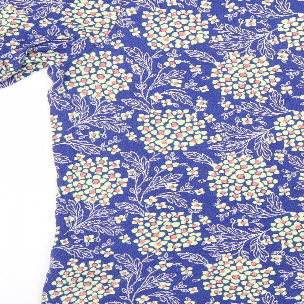 Womens UK Size 10 NEXT Blue Basic T-Shirt