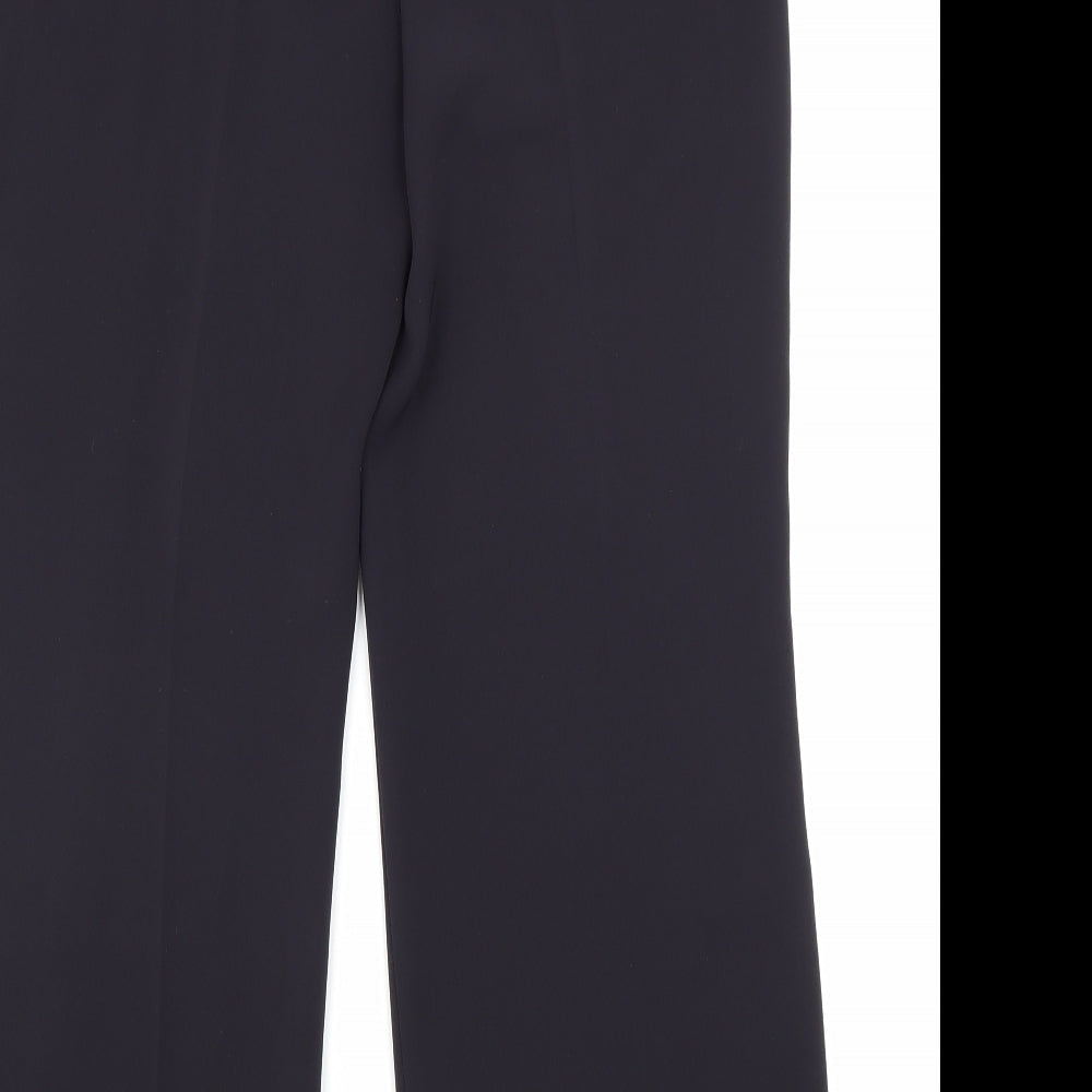 Womens UK Size 10 Marks and Spencer Regular Fit Dress Pants Blue Trousers