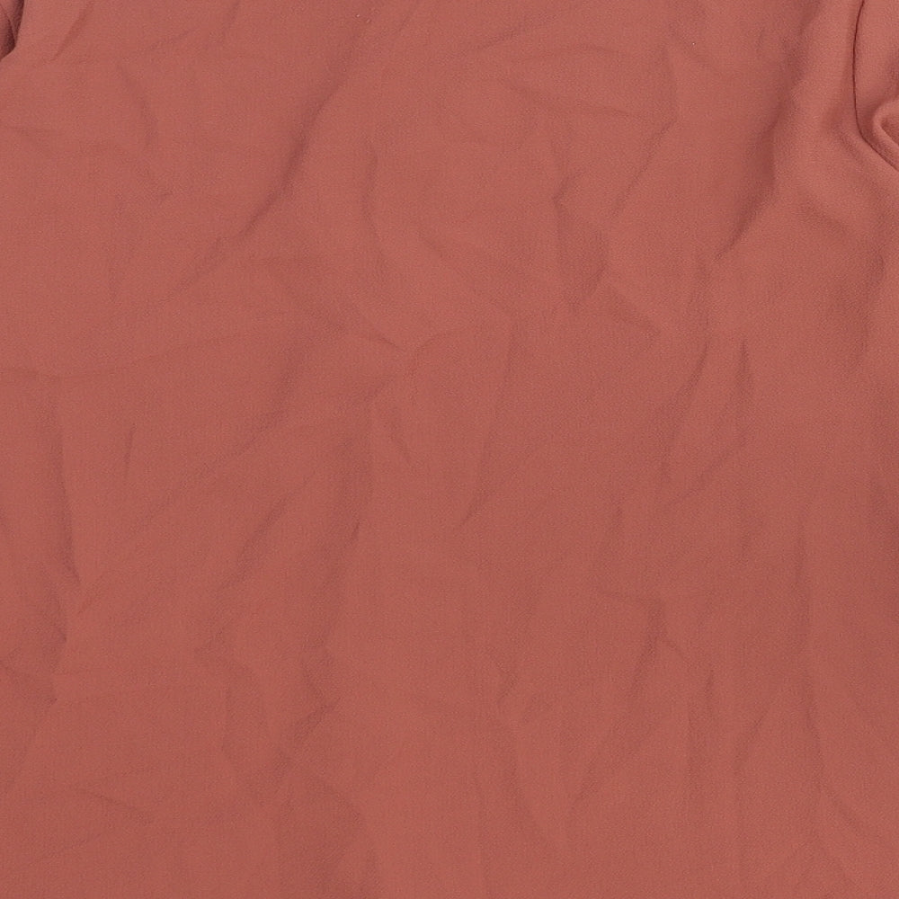 Womens UK Size 8 Jaqueline de Yong Red Basic Button-Up