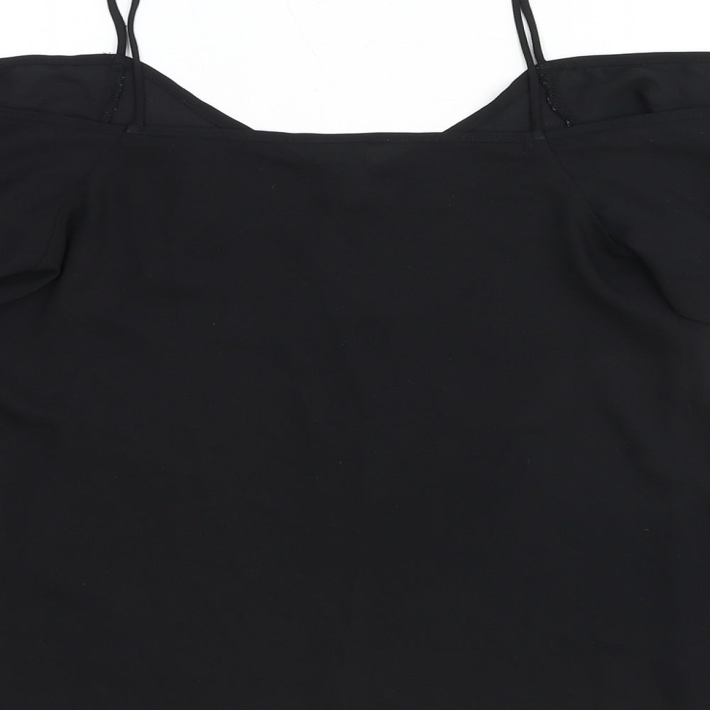 Womens UK Size 8 ASOS Black Basic Blouse