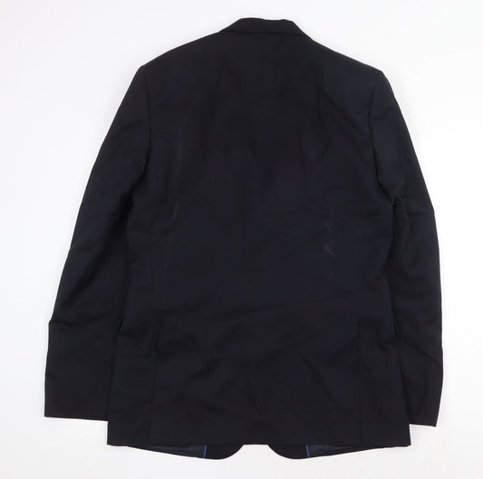 Mens UK Size 40 Marks and Spencer Regular Blue Suit Jacket