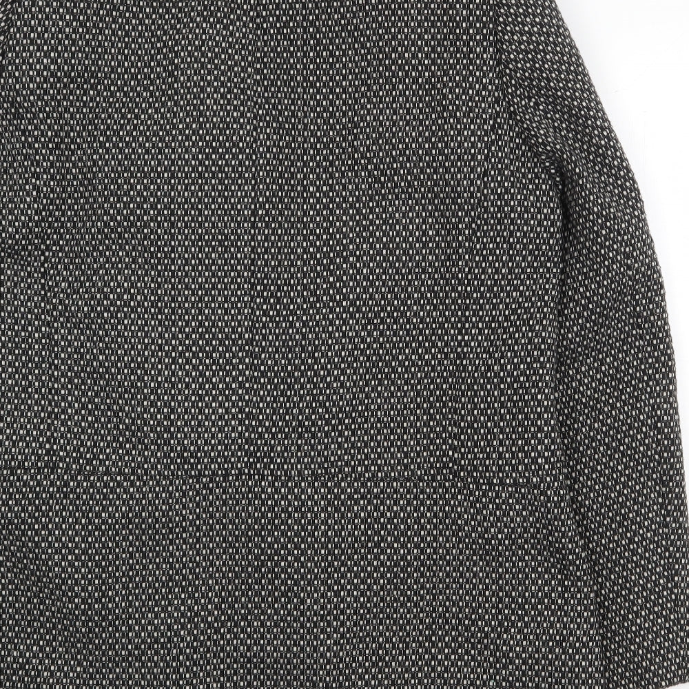 Womens UK Size 10 BHS Black Pea Coat