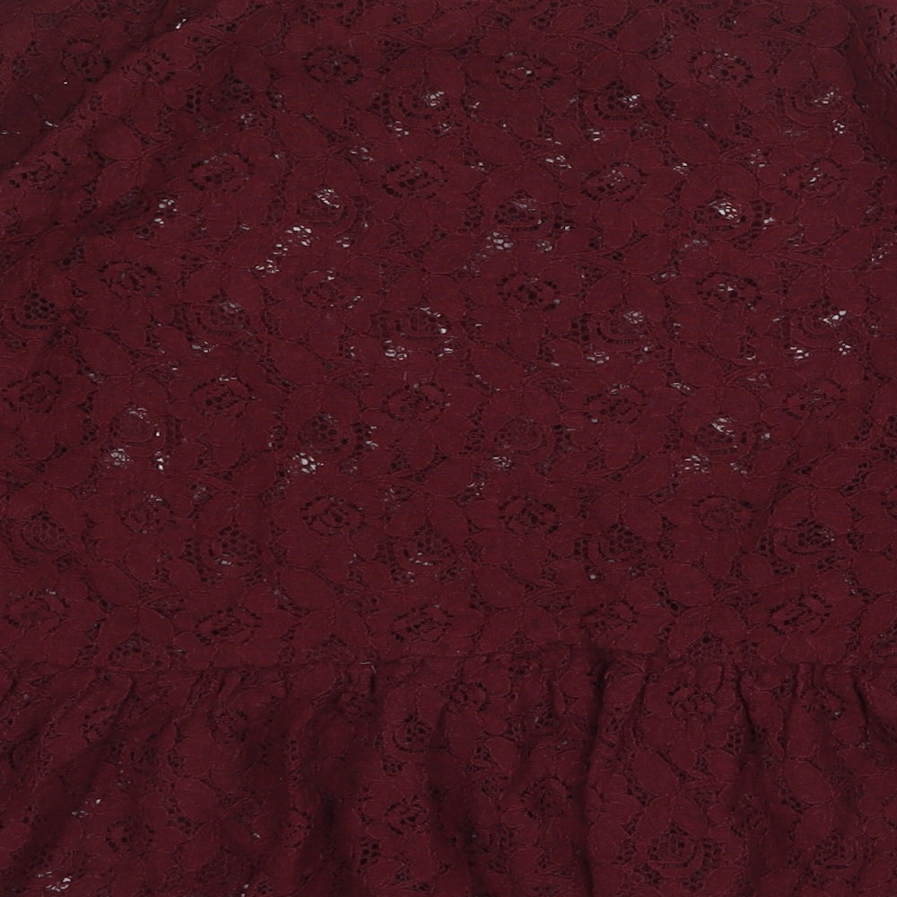 Womens UK Size 10 NEXT Red Basic Blouse