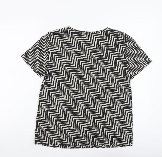 Womens UK Size 8 Marks and Spencer Black Basic T-Shirt