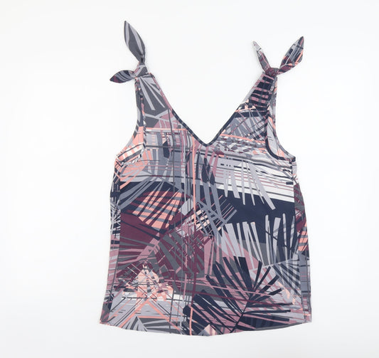 Womens UK Size 8 Papaya Multicoloured Basic Tank