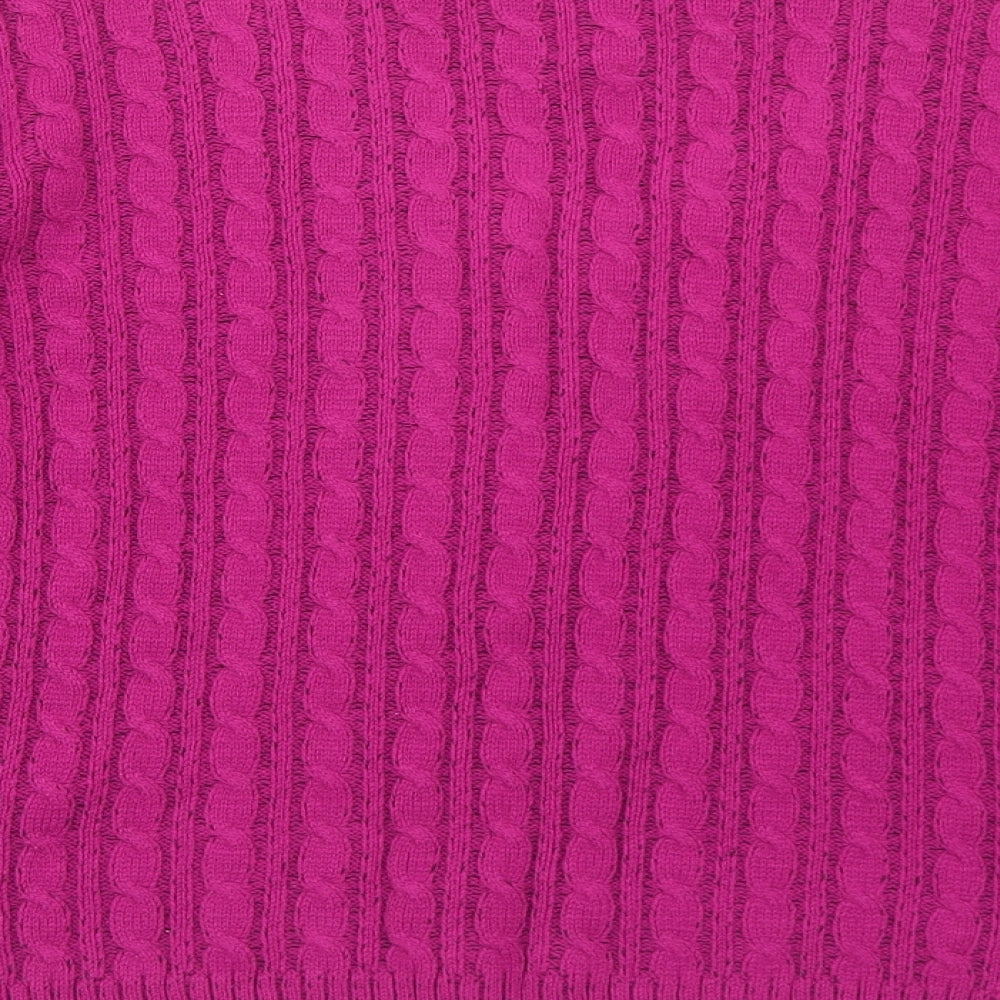 Womens UK Size M CHIC Pink Pullover Jumper