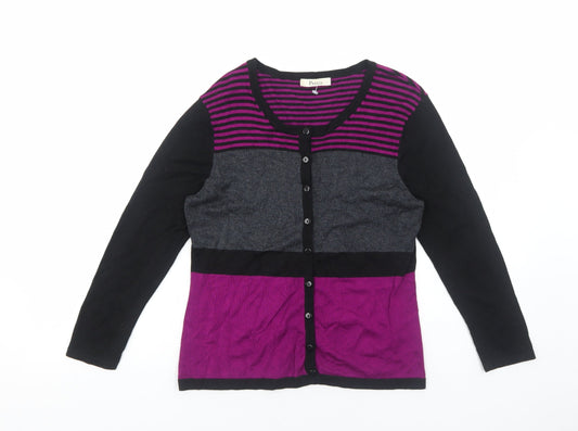 Womens UK Size S Precis Purple Cardigan Jumper