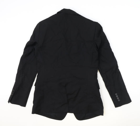 Womens UK Size 10 Preworn Regular Black Blazer