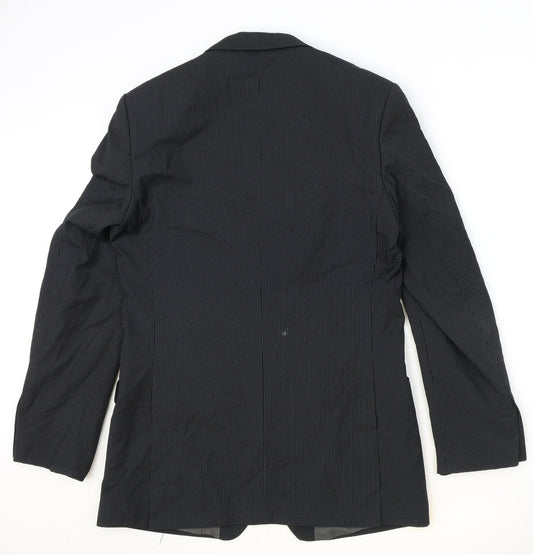 Mens UK Size 40 Burton Regular Black Suit Jacket