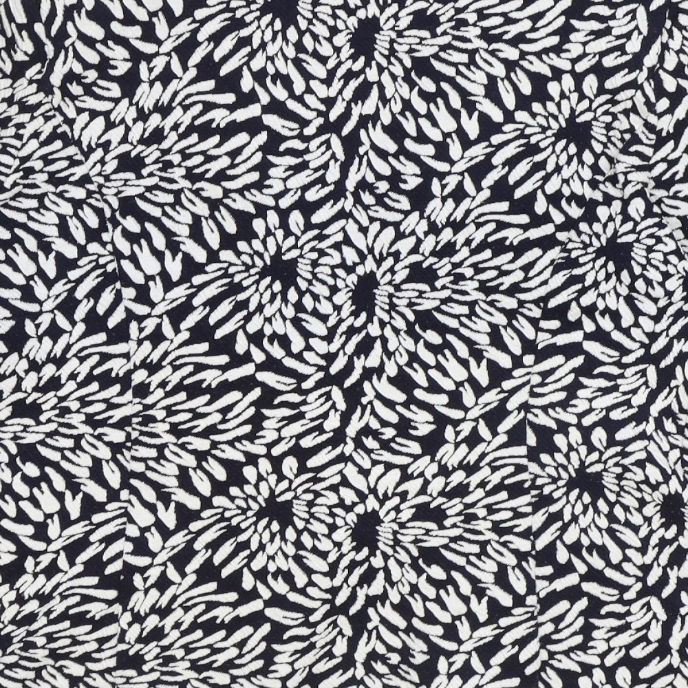 Marks and Spencer Womens Blue Floral Polyester Jacket Blazer Size 12