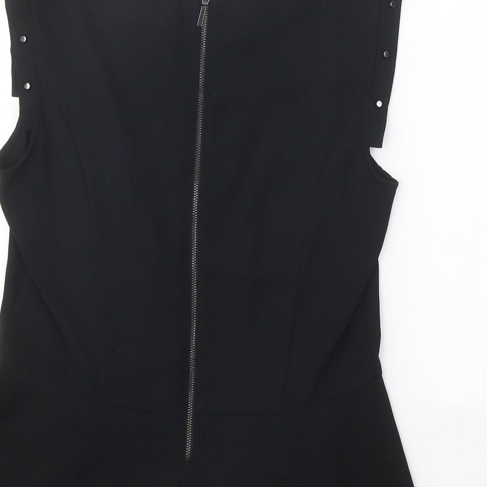 Womens UK Size 12 H&M Black Basic Blouse
