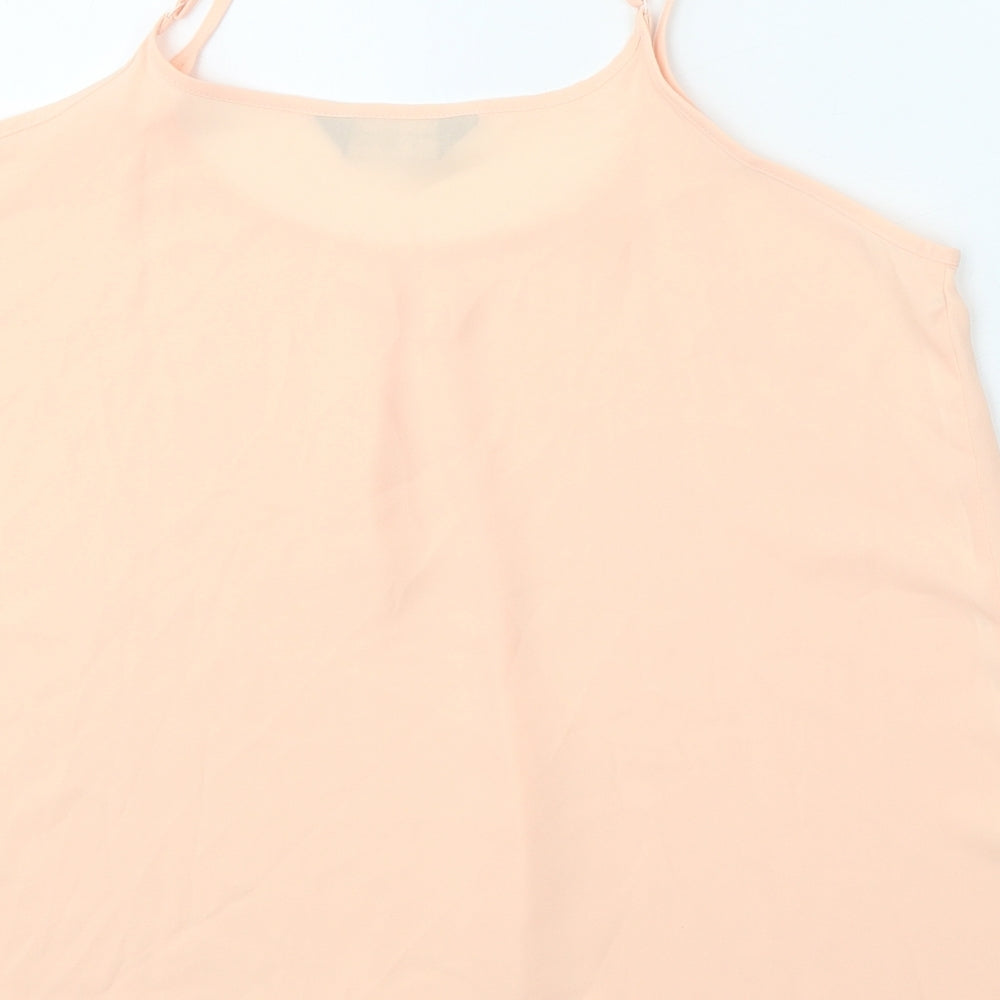Womens UK Size 14 Dorothy Perkins Orange Camisole Tank