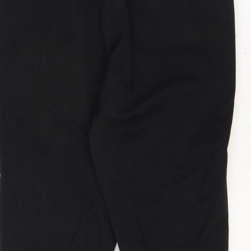 Womens UK Size 31 in Preworn Regular Fit Black Trousers