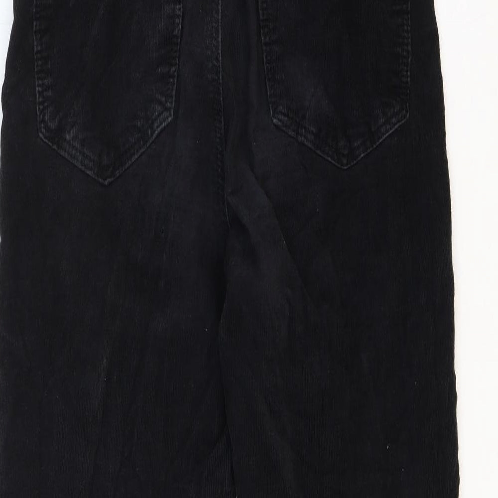 Womens UK Size 28 Topshop Regular Fit Black Trousers
