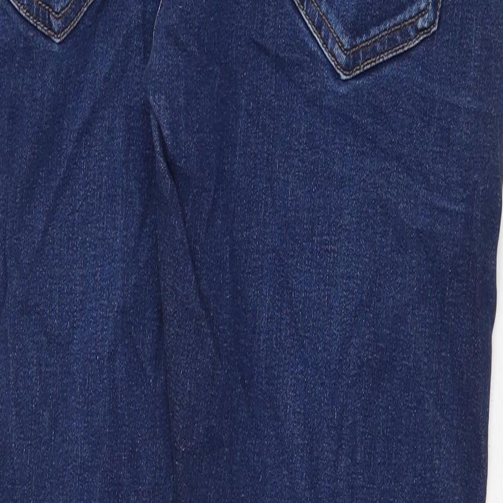 NEXT Womens Blue Cotton Straight Jeans Size 32 in Regular Zip