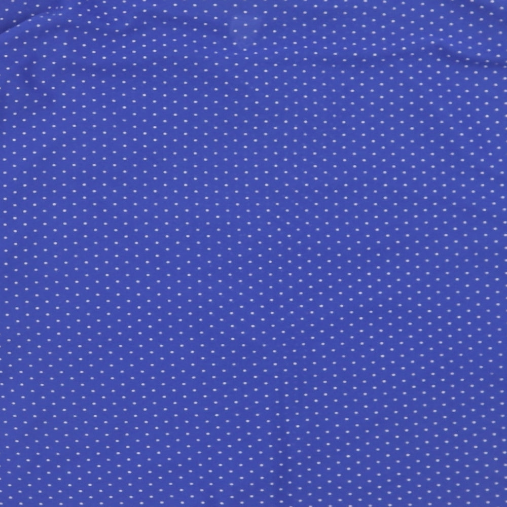 Womens UK Size 12 Preworn Blue Basic Button-Up