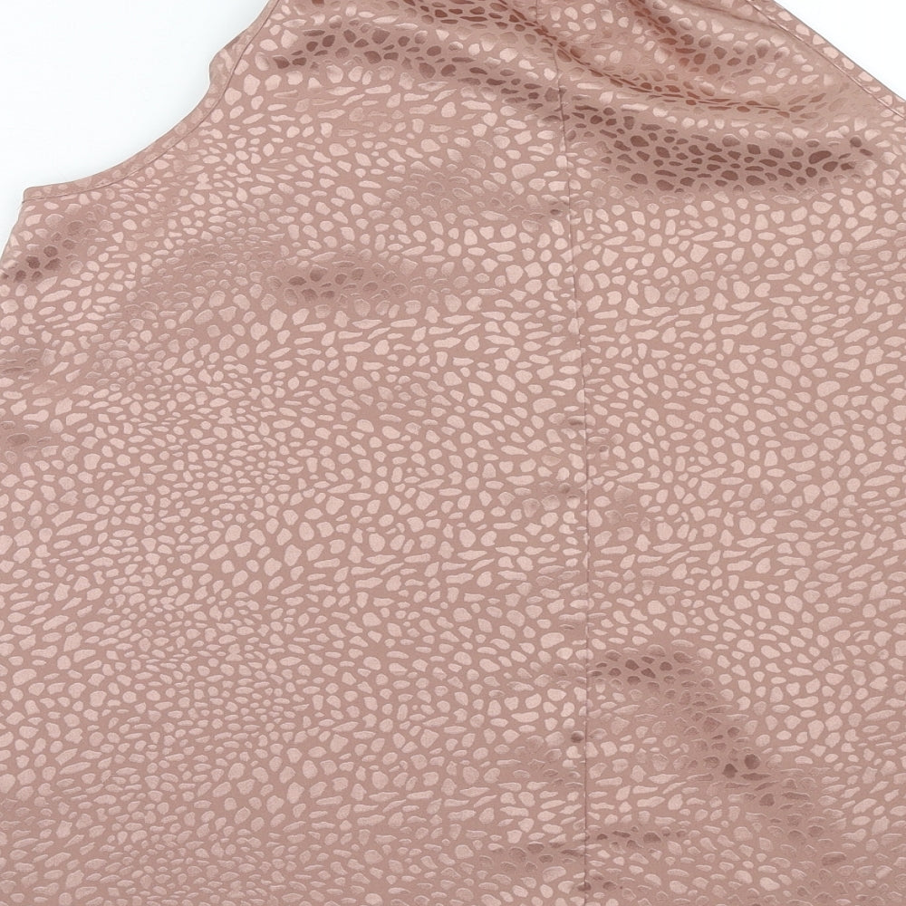 Womens UK Size 8 New Look Pink Basic Tank