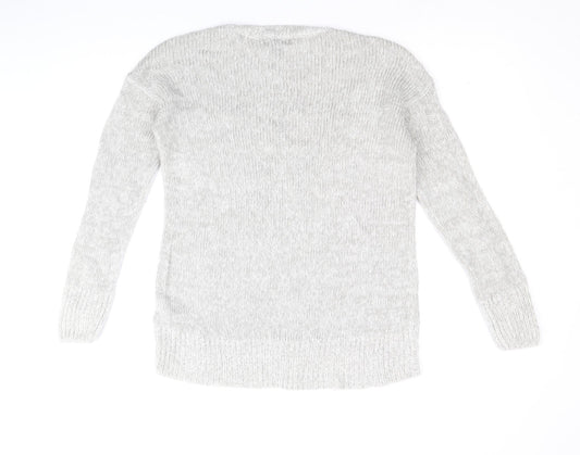 Womens UK Size S New Look Grey Pullover Jumper