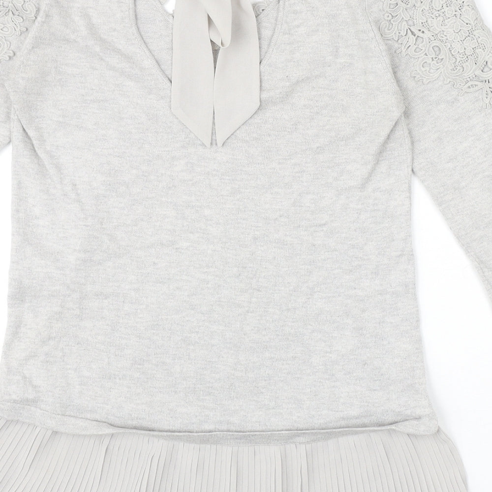 Womens UK Size XS Coast Grey Pullover Jumper