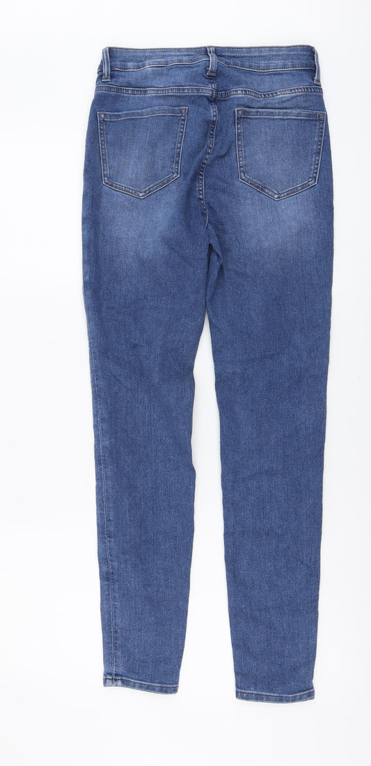 Womens UK Size 8 Marks and Spencer Regular Fit Skinny Blue Jeans