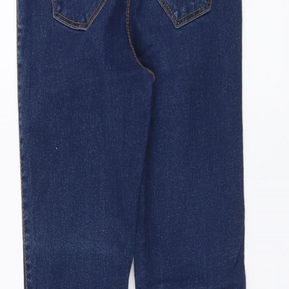 Denim & Co. Womens Blue Cotton Jegging Jeans Size 8 L28 in Regular