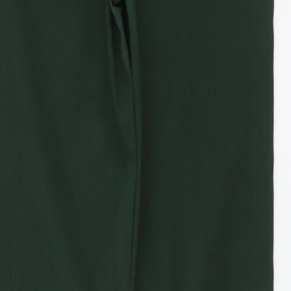 Womens UK Size 4 H&M Regular Fit Skinny Green Jeans