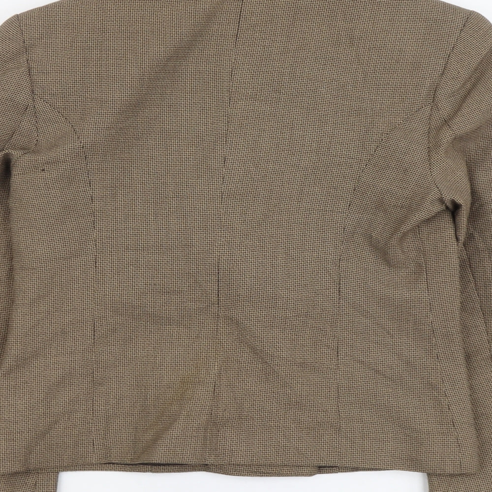 Marks and Spencer Womens Brown Polyester Jacket Blazer Size 10