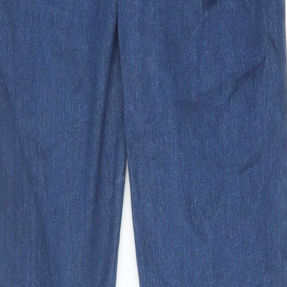 Topshop Womens Blue Cotton Skinny Jeans Size 24 in Slim Zip
