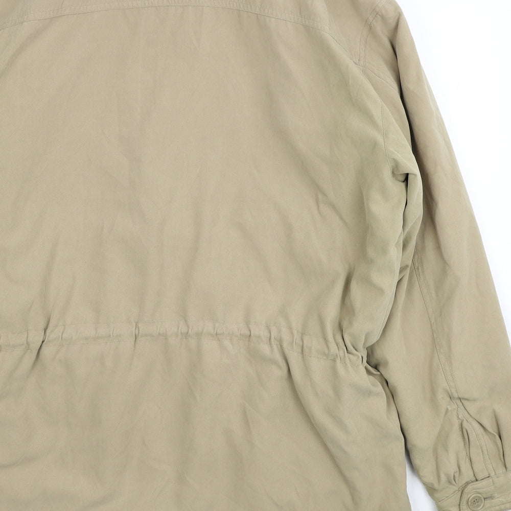 Dieter Danehl Womens Beige Parka Coat Size M Zip