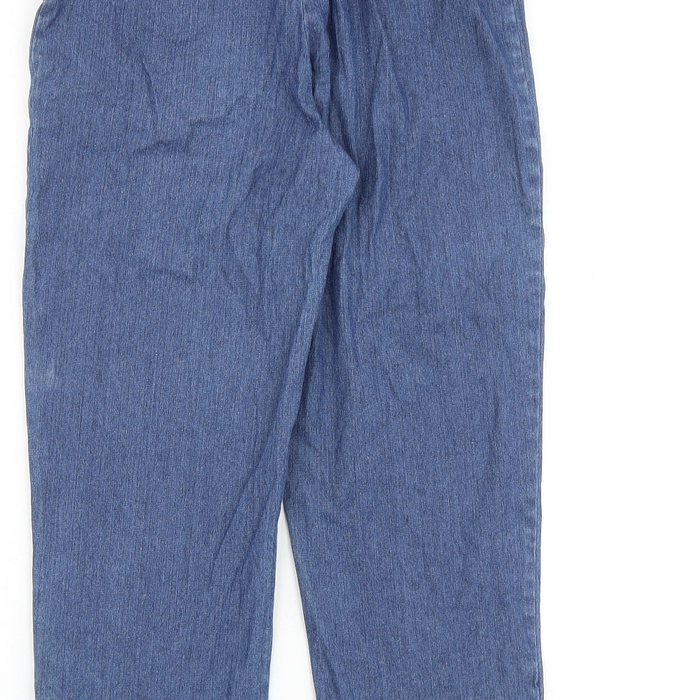Womens UK Size 10 Marks and Spencer Regular Fit Straight Blue Jeans
