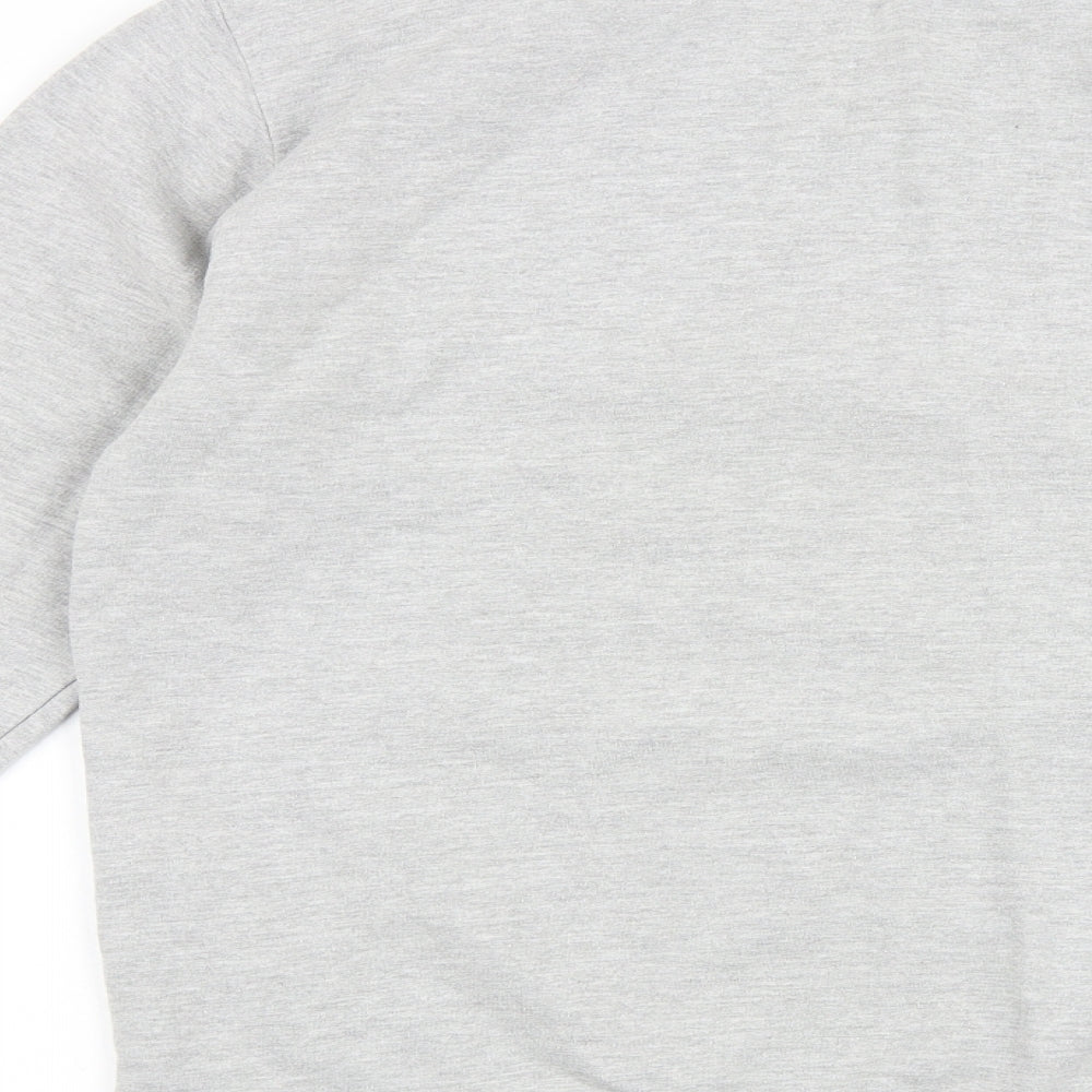 London Knitwear Mens Grey Cotton Pullover Sweatshirt Size S - Ho Ho Homie, Santa