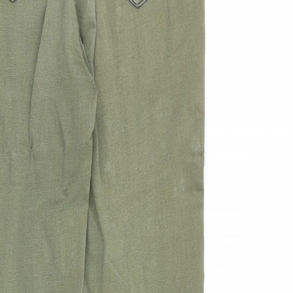F&F Womens Green Cotton Skinny Jeans Size 26 in Slim Zip