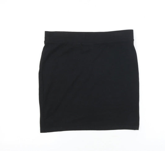 H&M Womens Black Cotton Bandage Skirt Size S