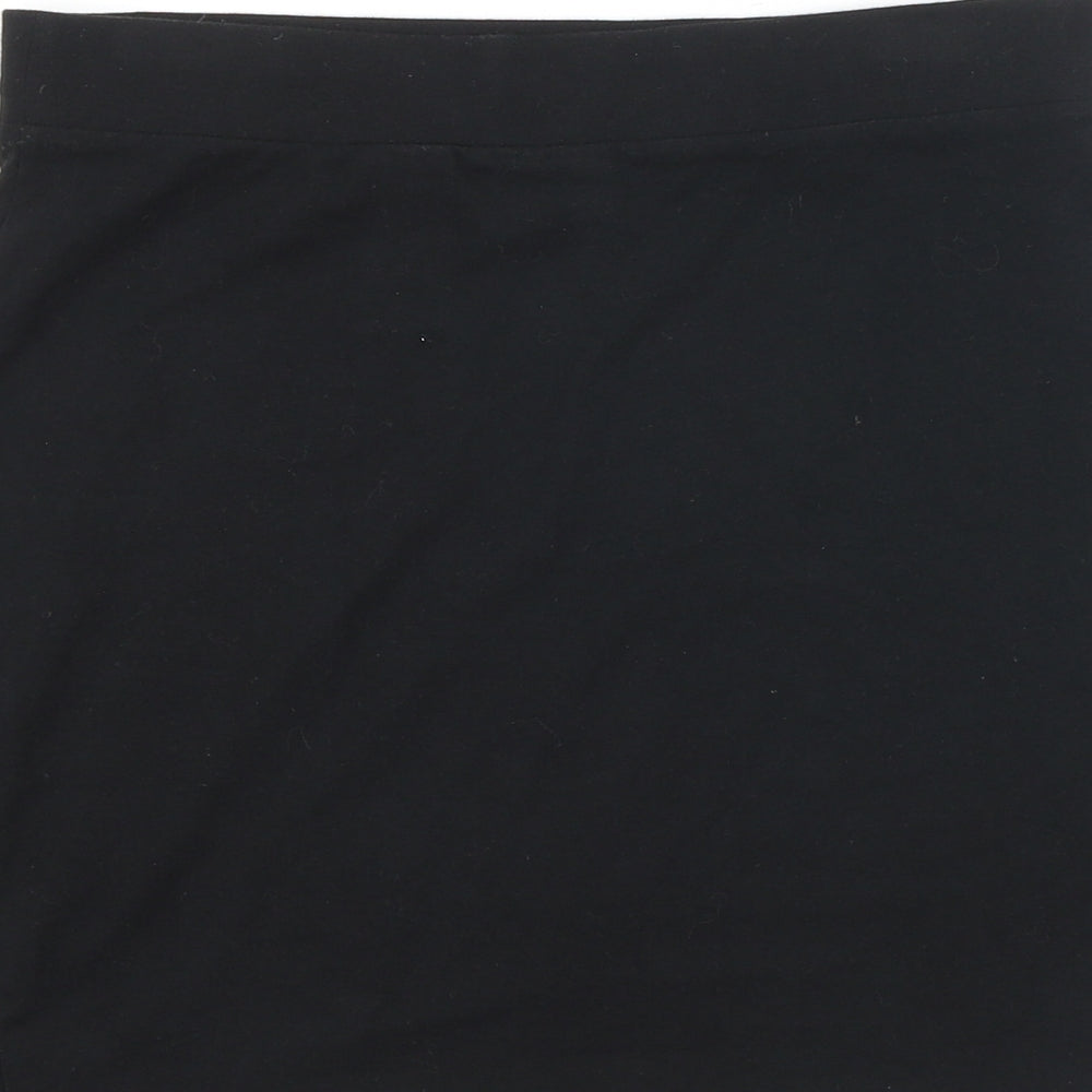 H&M Womens Black Cotton Bandage Skirt Size S